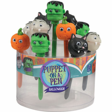 Halloween Puppet-On-A-Pen Counter Display (24 Units)