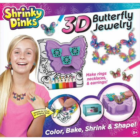 Shrinky Dinks 3D Butterfly Jewelry
