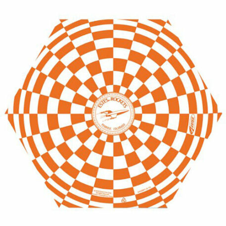 12 inch Orange Checkered Parachute