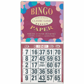 Bingo Paper Star Quality Classic Game