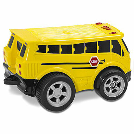 Kid Galaxy Squeezable RC School Bus. Remote Control Toy Car for Toddlers Age 2 and Up, Yellow