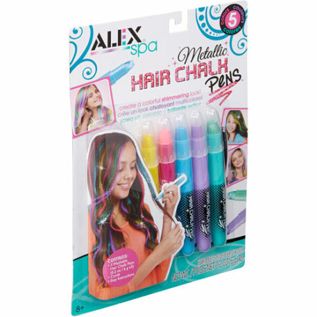 ALEX Toys Spa 5 Metallic Hair Chalk Pens