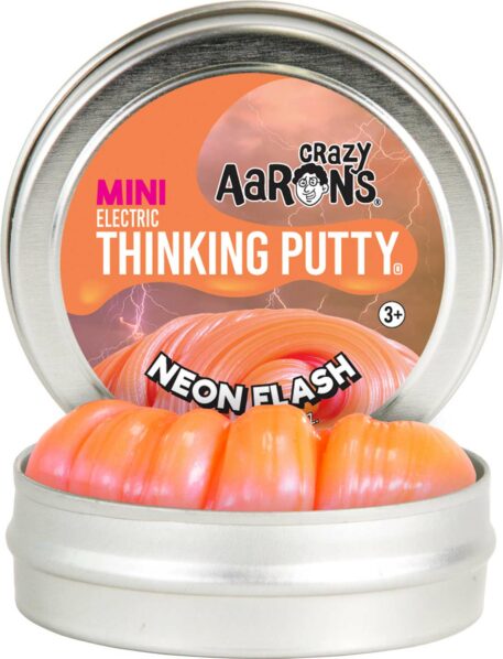 Crazy Aaron's Neon Flash Electric Thinking Putty 2" Tin