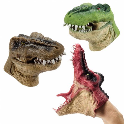 1 CT Blue Dinosaur Hand Puppet 