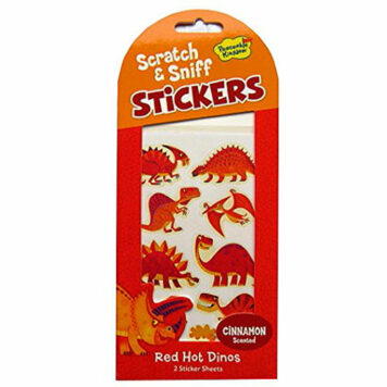 Scratch and Sniff Stickers - Red Hot Dinos - Cinnamon Scent