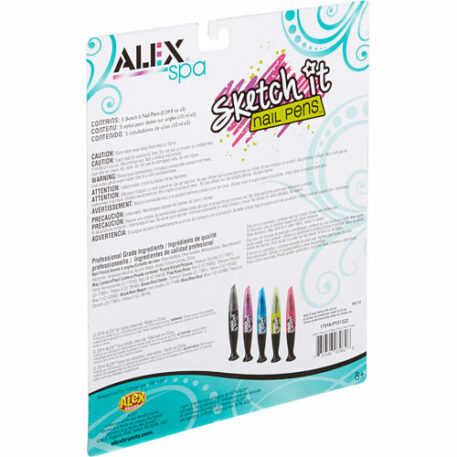 ALEX Spa Hot Hues Sketch It Nail Pens