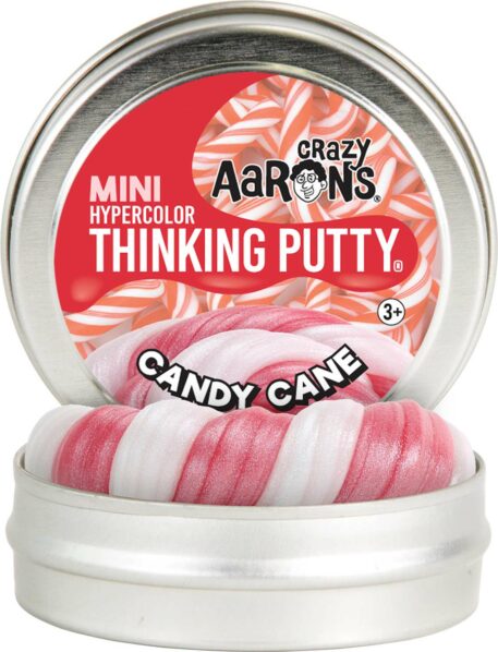 Candy Cane Hypercolor Putty 2" Tin