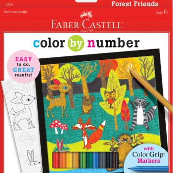 Color By Number Forest Friends