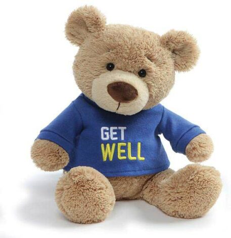 Get Well Bear Blue, 12.5"