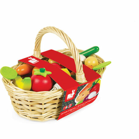 Janod Fruits And Vegetable Basket 24pcs