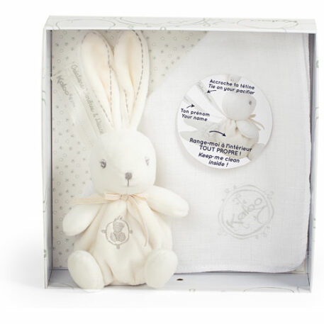 Kaloo Perle Kaloodoo Rabbit and Blanket-Cream