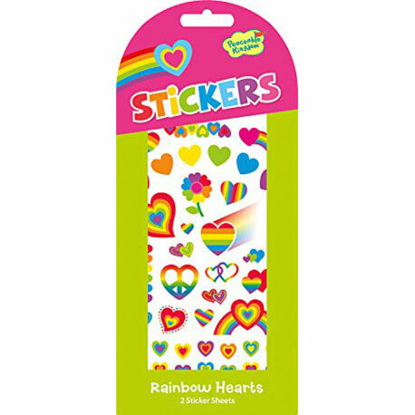 Peaceable Kingdom Rainbow Hearts Sticker Pack