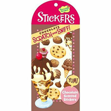 Peaceable Kingdom Scratch and Sniff Chocolate Scented Sticker Pack