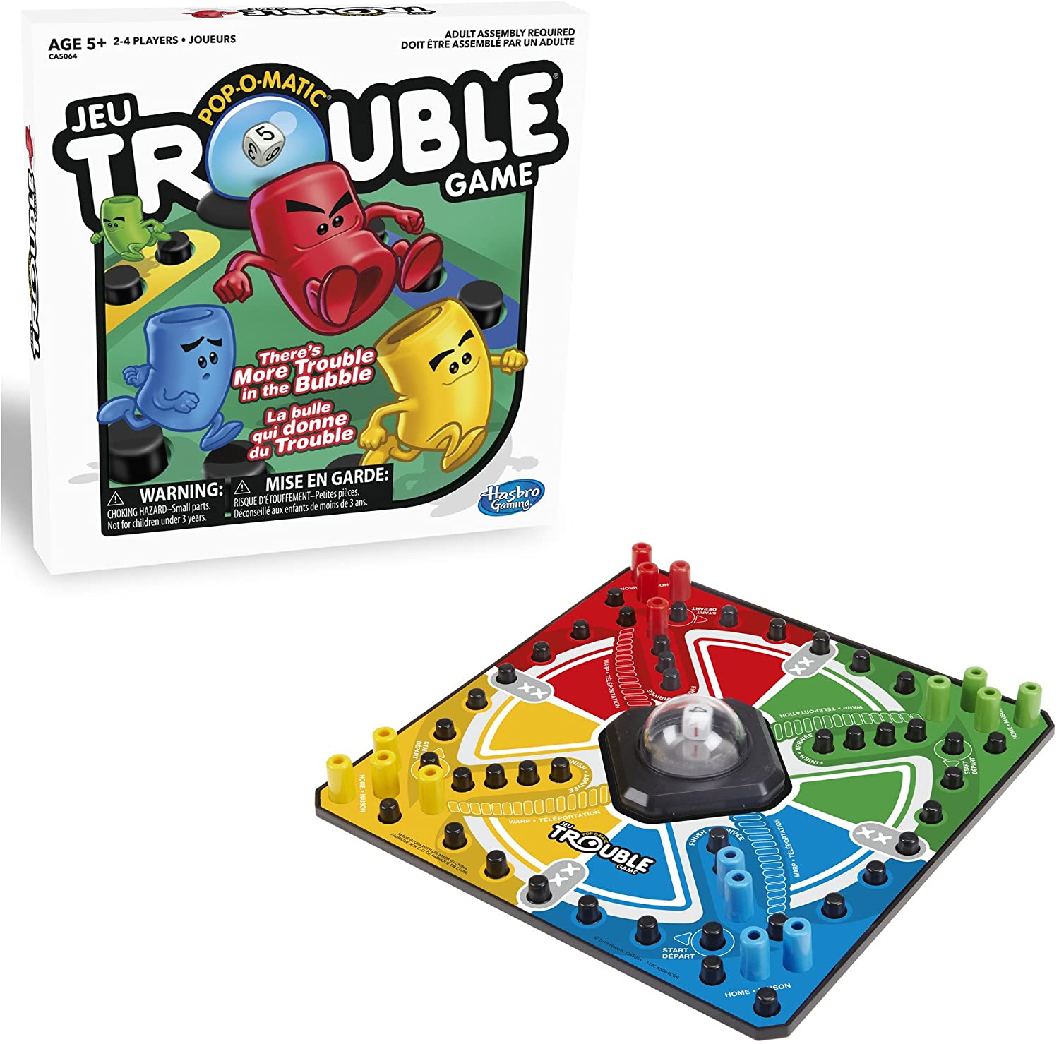 Pop N Hop Trouble popomatic Traditional Family Fun Strategy Board Game 4 Players 