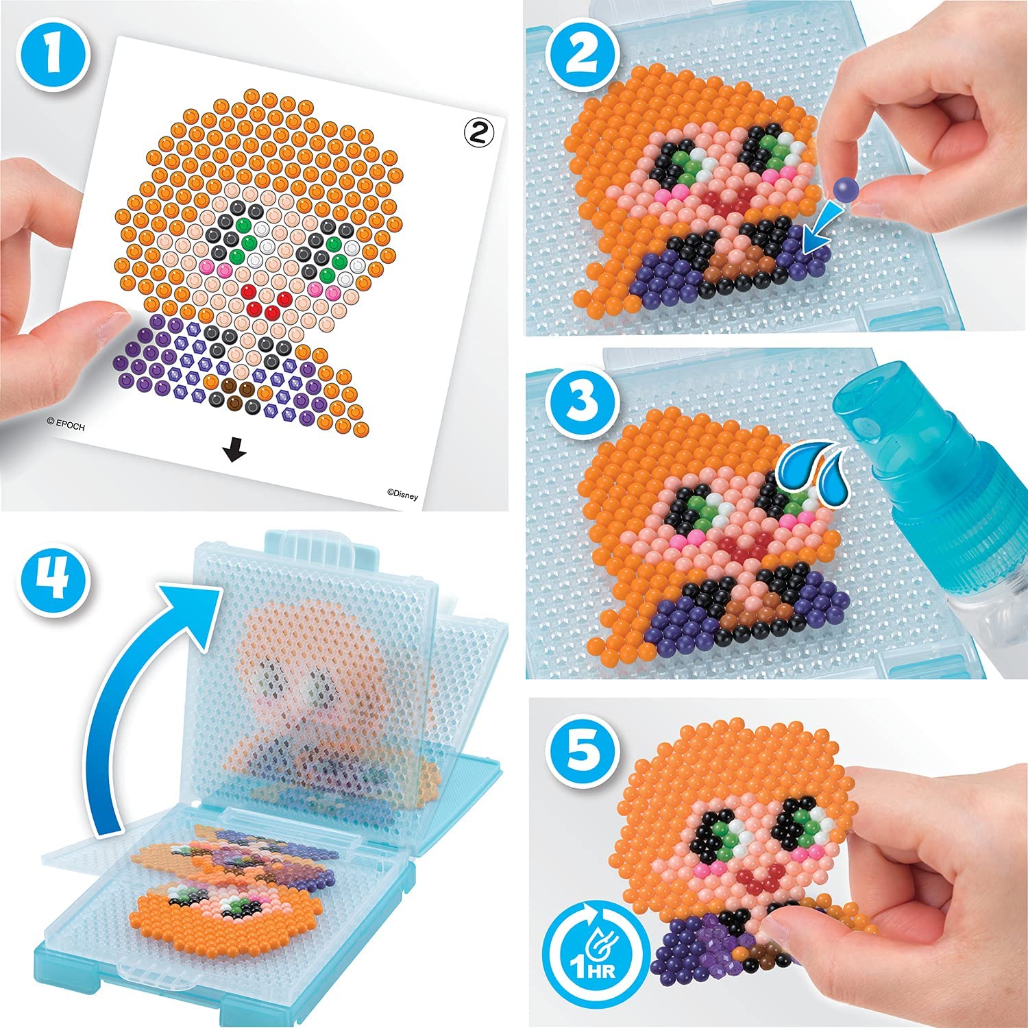 Arts and Crafts Aquabeads Disney Frozen 2 Playset Beads Kids Crafts Compl... 