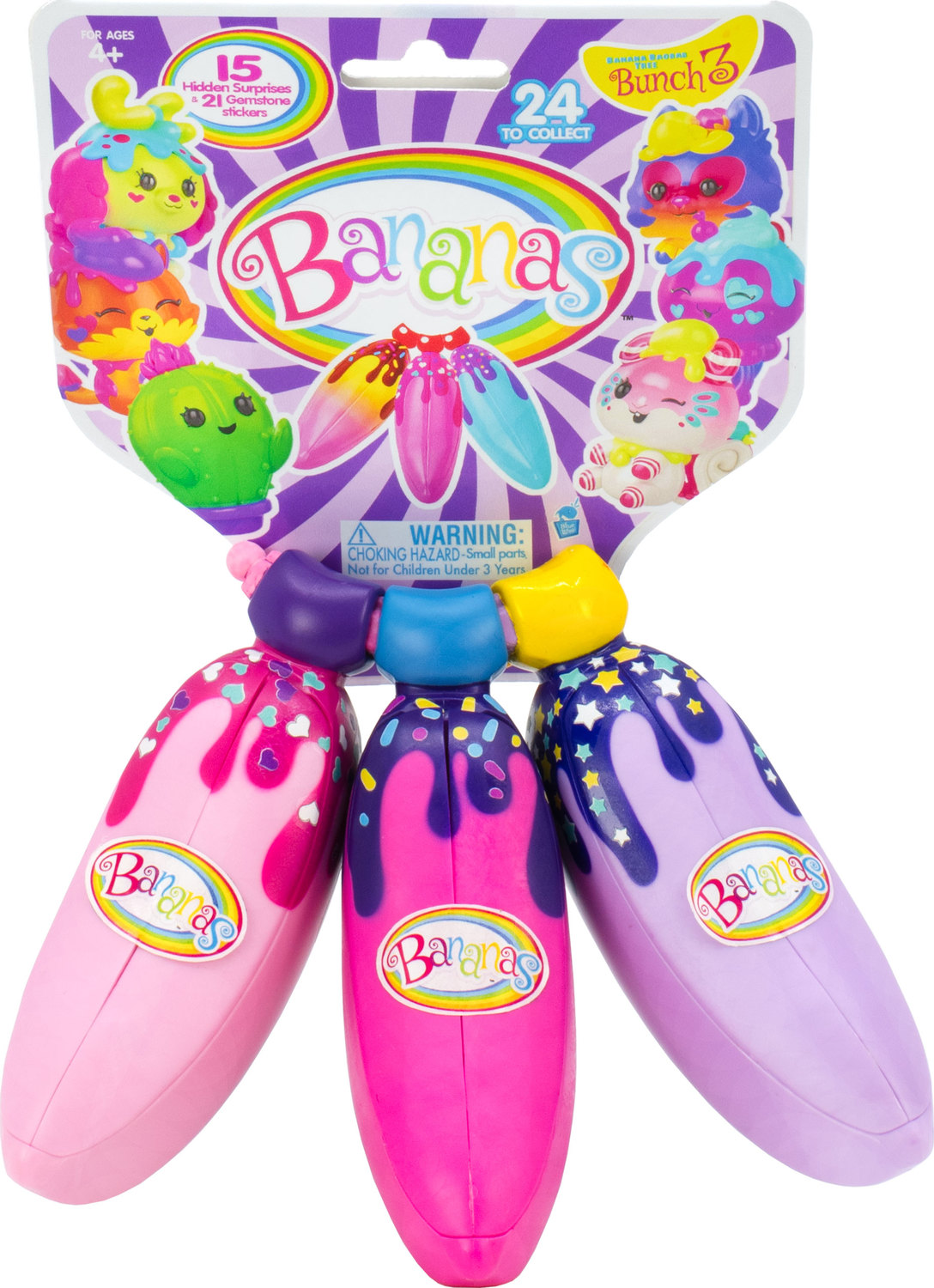 Series 1 2 3 Bright scented Bananas with cute crushie characters Bananas 