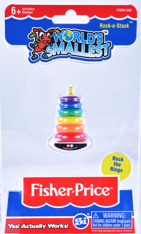 Worlds Smallest Fisher Price Classic Rock -A- Stack