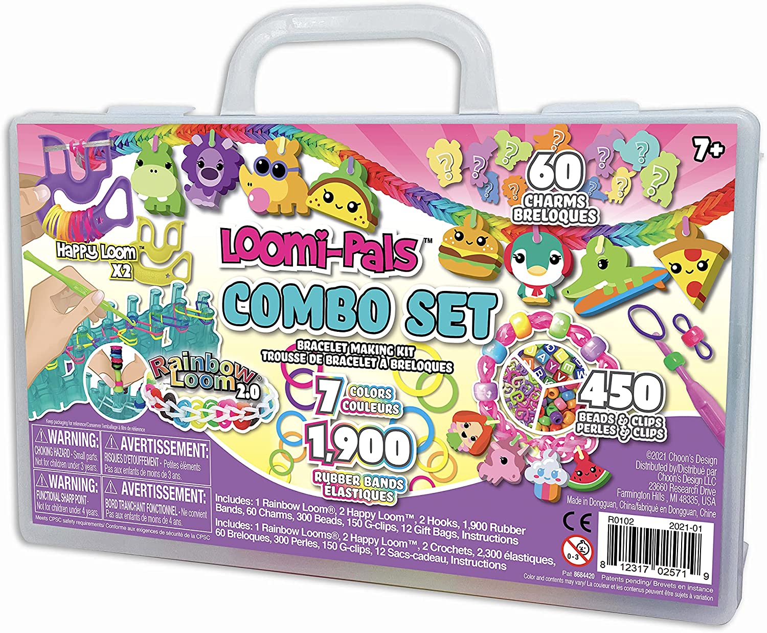 Rainbow Loom- Loomi Pals, Mini Combo Craft Set, Children ages 7+ Years