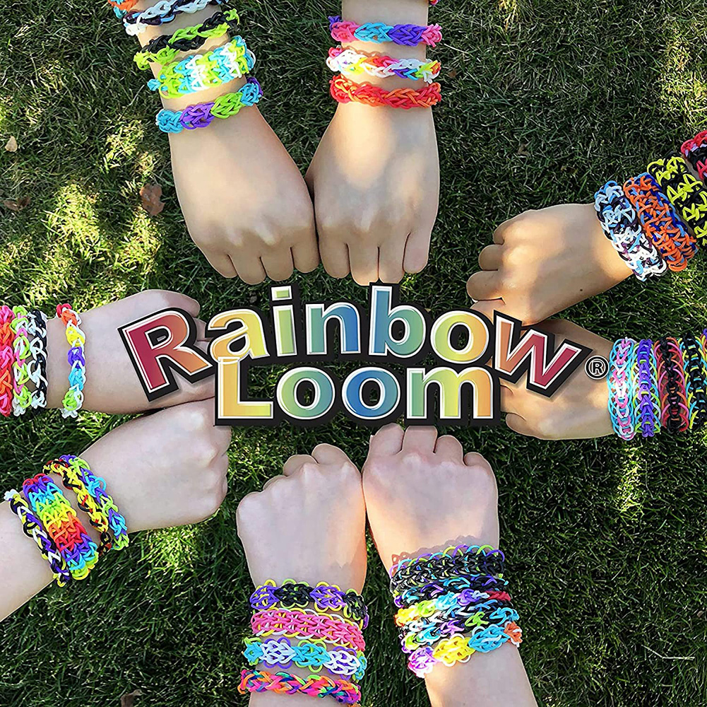 Rainbow Loom Creative Play Combo Set Bracelet Rubber Band Kit - 4,000 Bands,  9 Colors, Metal Hook, 12 Gift Bags in the Kids Play Toys department at