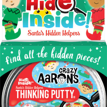 Santa's Hidden Helpers Hide Inside Thinking Putty 4" Tin