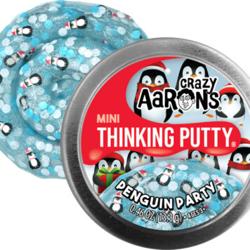 Penguin Party Seasonal 2" Thinking Putty Tin