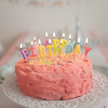 Party Candles - Rainbow - Happy Birthday