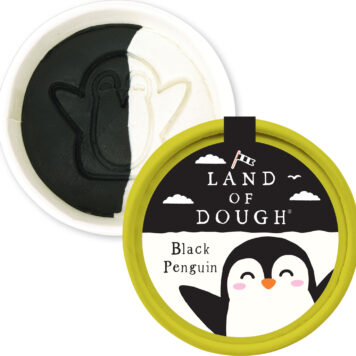 Land of Dough Black Penguin 1 ounce Mini Cup
