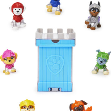 PAW Patrol Rescue Knights 2-inch Collectible Blind Box Mini Figure with Castle Tower Container (Style May Vary