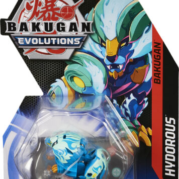 Bakugan Evolutions, Hydorous, 2-inch Tall Collectible Action Figure and Trading Card, Kids Toys for Boys, Ages 6 and Up