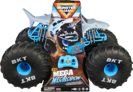 Monster Jam, Official Mega Megalodon All-Terrain Remote Control Monster Truck, 1:6 Scale, Kids Toys for Boys and Girls Ages 4 and up