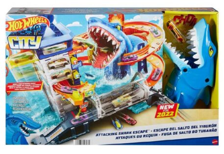Hot Wheels City Shark Strike Rescue Playset