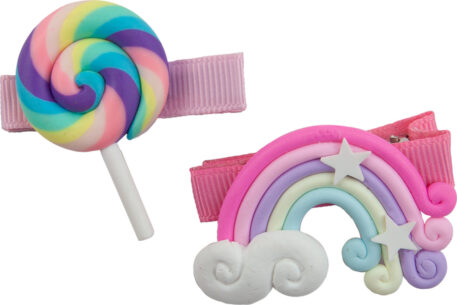 Lollypop Rainbow Hairclips