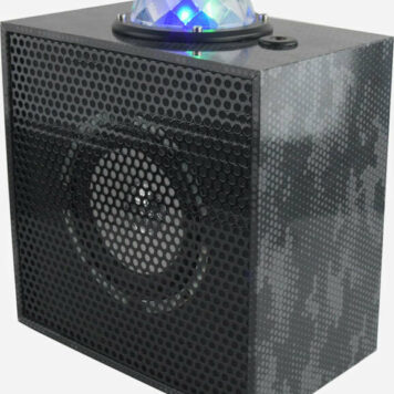 Bluetooth Stereo Speaker with Laser Light show - Black Camo
