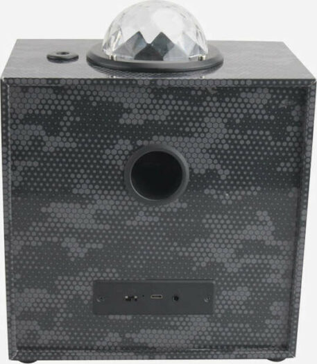 Bluetooth Stereo Speaker with Laser Light show - Black Camo
