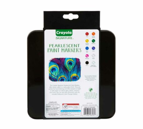 10 Pack Pearlescent Paint Markers Back