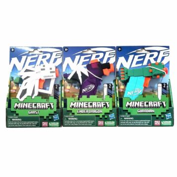 Nerf: Minecraft MicroShots - Assortment - Features Three Different Styles