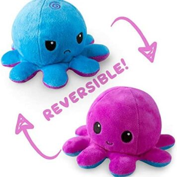 Big Reversible Octopus: Purple & Blue