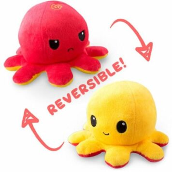 Big Reversible Octopus: Yellow & Red