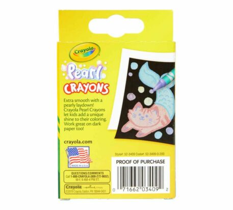 24 Pack Pearl Crayons Back