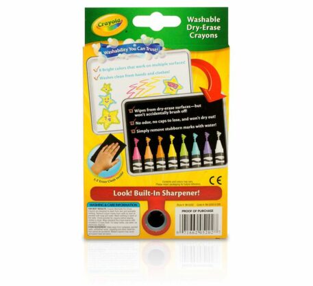 8 Pack Dry-Erase Crayons - Brights Back