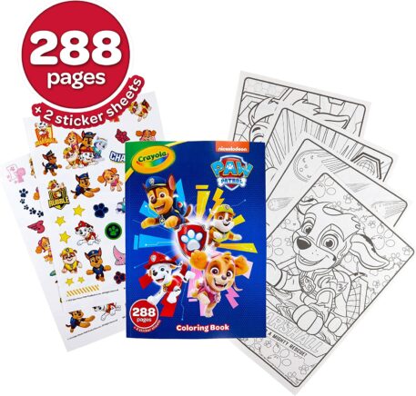 Paw Patrol 288 Page Coloring Book Included