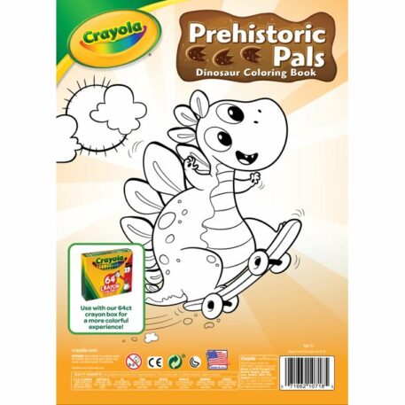 Prehistoric Pals 96 Page Coloring Book Back