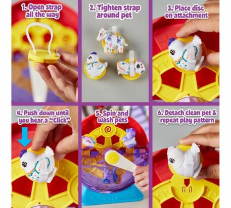 Pets Spin & Wash Carnival Playset instruction