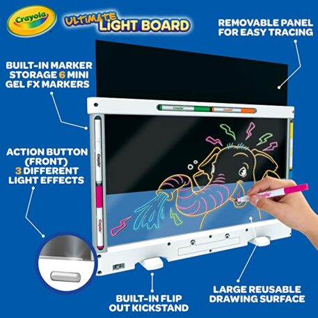 Crayola, Toys, Crayola Ultimate Light Board W6 Mini Gel Fx Markers New