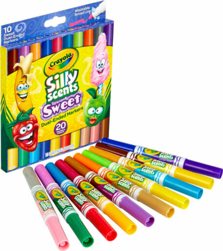 10 Pack Silly Scents Sweet Dual-Ended Markers