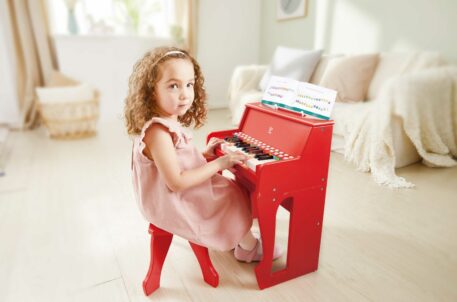 Learn With Lights Red Piano with Stool