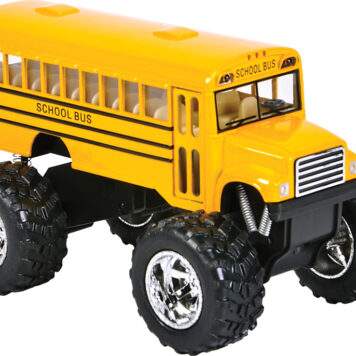5" Die-cast Pull Back Big Wheel School Bus