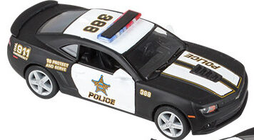5" Die-cast Pull Back 2014 Chevy Police Camaro