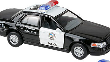 5" Die-cast Pull Back Ford Crown Victoria Police Car