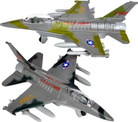 6" Die-cast Pull Back F-16 Fighting Falcon
